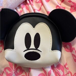 Black and White Mickey Mouse Coin Purse NWOT